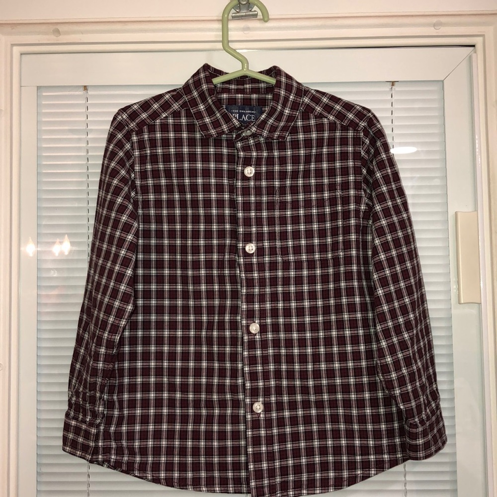 Children’s place plaid button down 4T